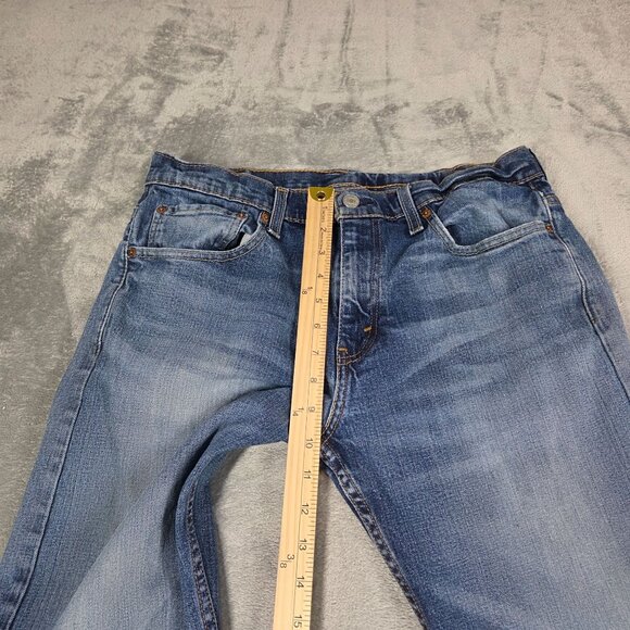 Levis 569 Jeans Mens 31X30 Blue Loose Straight Medium Wash Denim Preppy Workwear - Picture 11 of 12